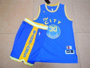 Maillot De Basket Golden State Warriors City Edition Bleu Survetements et Short